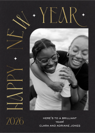 Time Curve - New Year's Card by Paperless Post