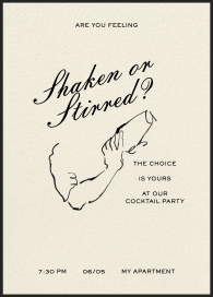 Big Swig - Cocktail Party Invitation by Sam Crosby