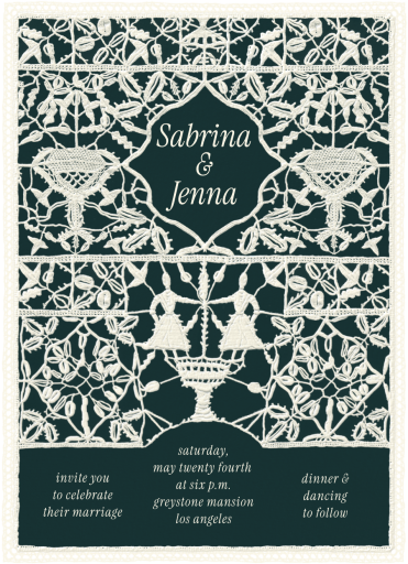 Lace Union - Wedding Invitation by The V&A