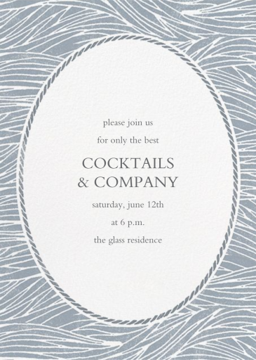 Vintage Wave - Tall - Summer Party Invitation by Paperless Post