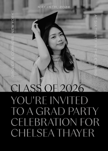 Cinematic Portrait - Graduation Party Invitation by Paperless Post