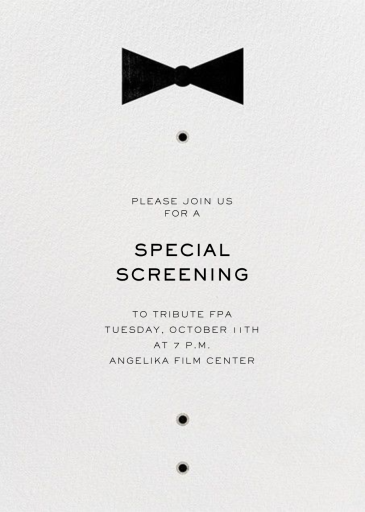 Black Tie Affair - Viewing Party Invitation by Paperless Post