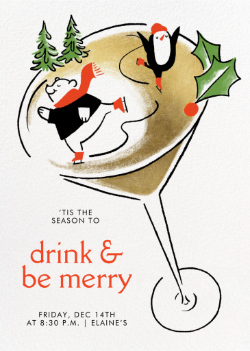 Polar Tini - Holiday Party Invitation by Paperless Post