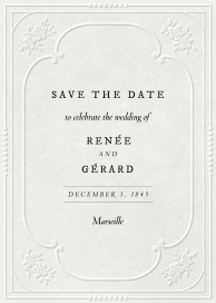 Ornate Embossed Frame by Paperless Post