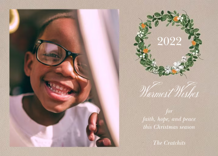 Kumquat Wreath - Christmas Card by Paperless Post