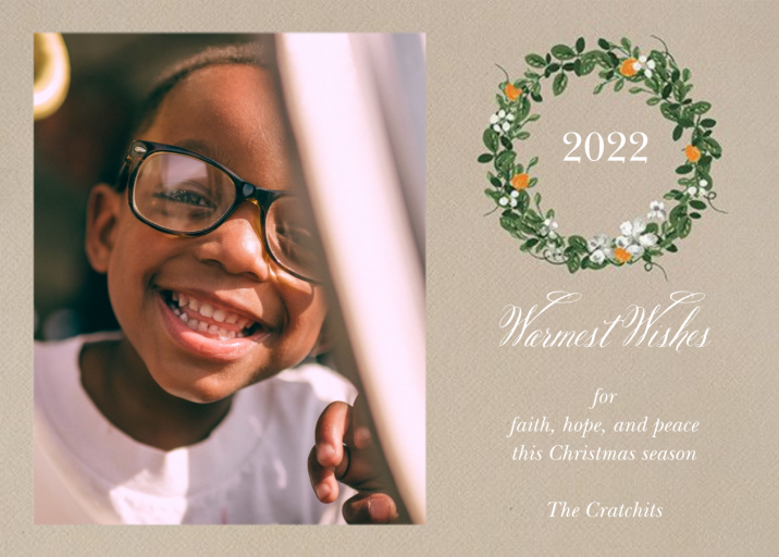 Kumquat Wreath - Christmas Card by Paperless Post