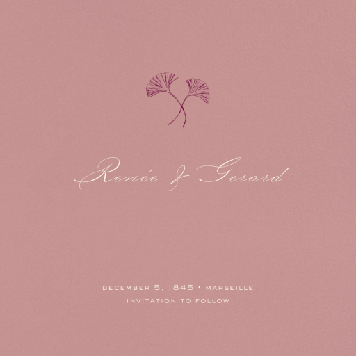 Tea Rose - Save the Date by Paperless Post