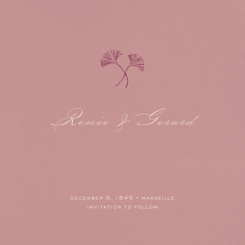 Tea Rose - Save the Date by Paperless Post