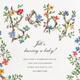 Baby Blossoms - Baby Shower Invitation by Happy Menocal