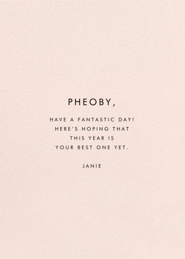 Layer Cake - Birthday Card by Rifle Paper Co. - Back