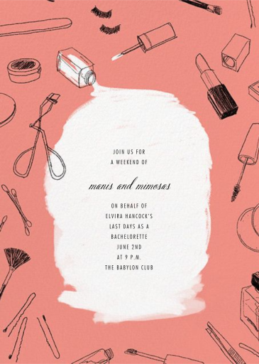 Mani Pedi - Bachelorette Party Invitation by Paperless Post