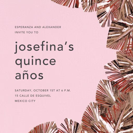 Shimmer - Quinceañera Invitation by CONFETTISYSTEM