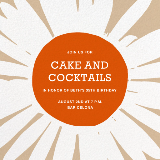 Petal Pop - Birthday Invitation by Marimekko