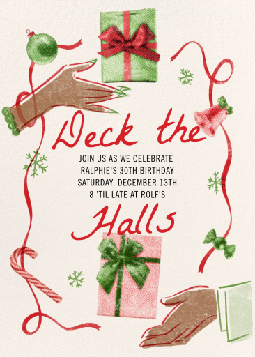 Holiday Gift Exchange Invitation