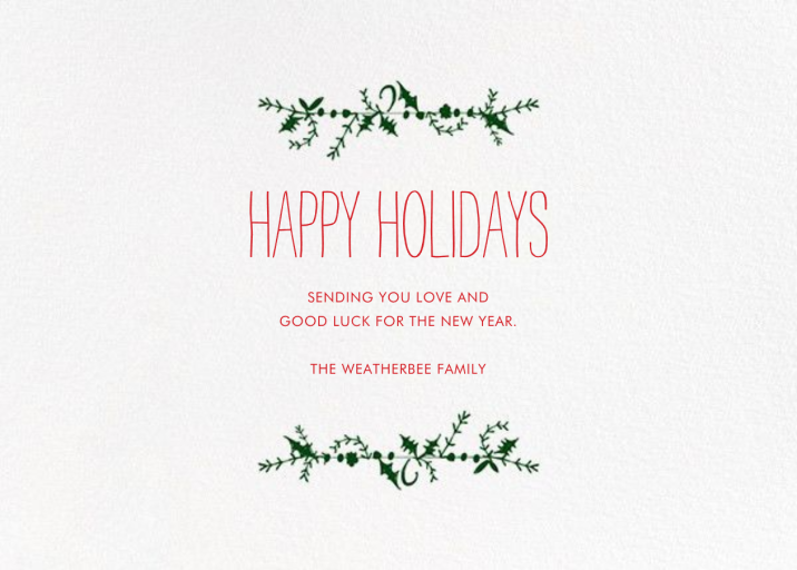 Holly on the Banister by Mr. Boddington's Studio - Back