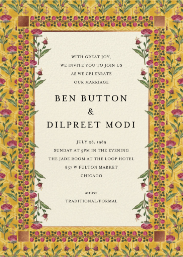 Nirvi - Indian Wedding Invitation by Anita Dongre