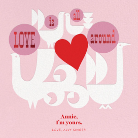 Happy Birds (Lesley Barnes) - Greeting Card by Red Cap Cards