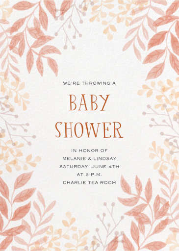 Eucalyptus Branches - Baby Shower Invitation by Paperless Post