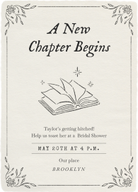 Romance Novel - Bridal Shower Invitation by Paperless Post