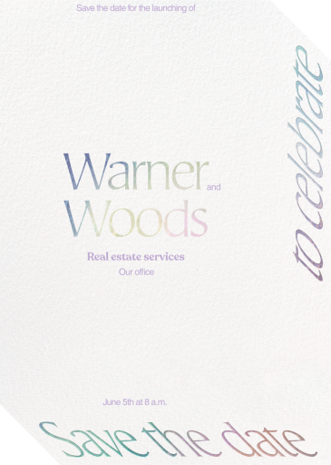 Three-Dimensional - Launch Party Invitation by Both