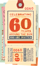 Milestone Mementos - 60th Birthday Invitation by Annie Atkins