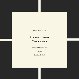 Deco - Happy Hour Invitation by Paperless Post