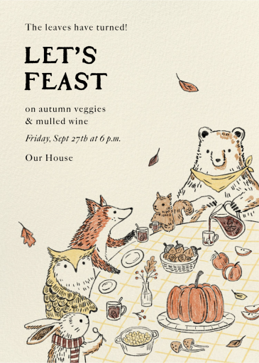 Storybook Feast - Fall Party Invitation by Paperless Post
