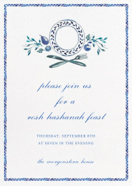 Plat Du Jour - Rosh Hashanah Invitation by Happy Menocal
