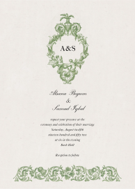 Cherub’s Crest - Wedding Invitation by John Derian