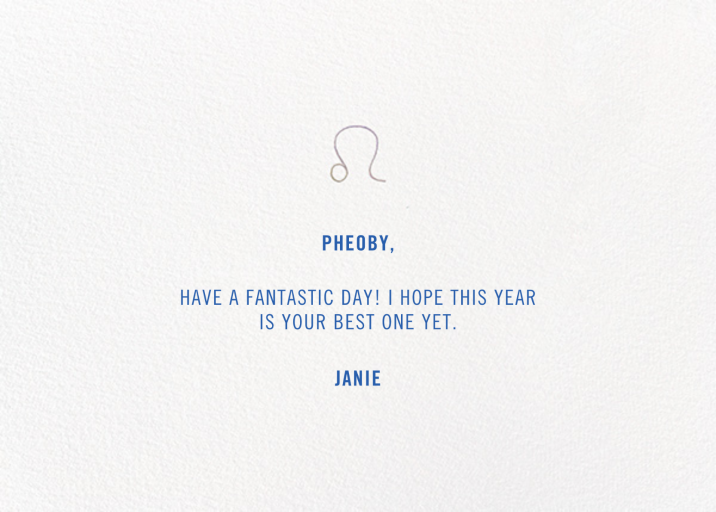 Your Season - Birthday Card by Paperless Post - Back