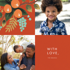 Orange Cluster (Multi-Photo) - Holiday Card by Rifle Paper Co.