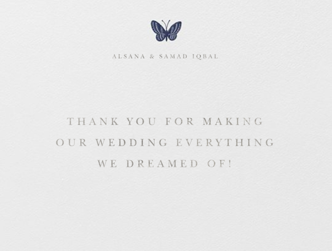 Floral Applique (Thank You) by Oscar de la Renta