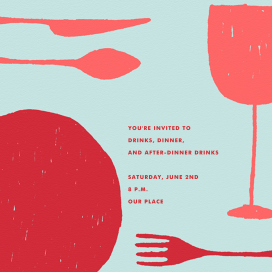 Place Setting - Square - Invitation by Paperless Post