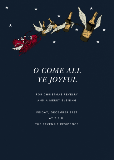 Champagne Sleigh - Invitation by Paperless Post