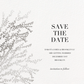 Forsythia Branch - Save the Date by Paperless Post