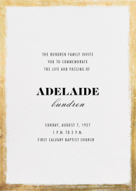 Bristle - Memorial Service Invitation by Paperless Post