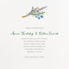 Mountain Flora (Invitation) by Paperless Post