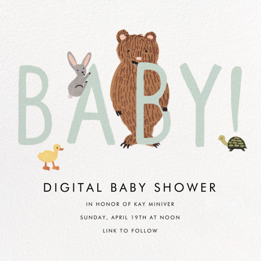 Bunny, Bear, and Baby by Rifle Paper Co.