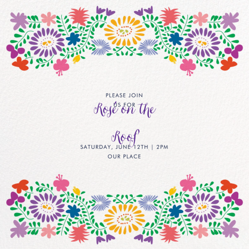 Oaxacan Flowers - Party Invitation by Paperless Post