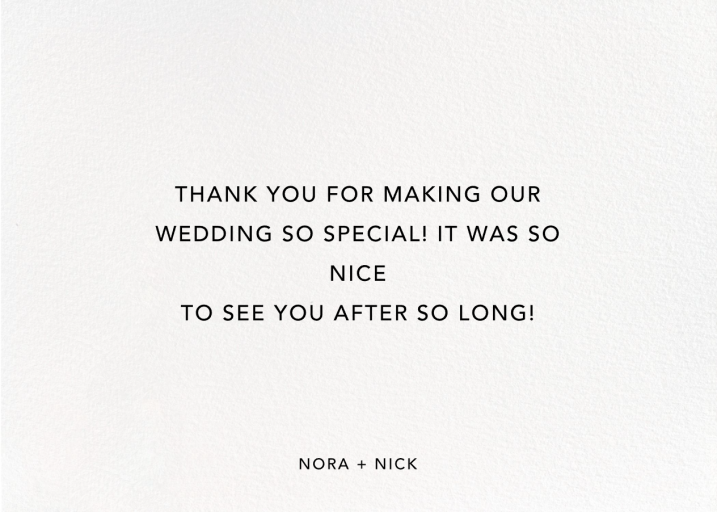 With Hugs and Kisses (Double-Sided) - Thank You Card by Linda and Harriett - Back