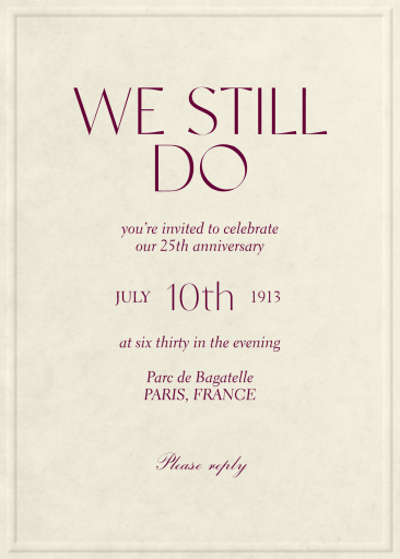 The Archivist - Anniversary Invitation by Paperless Post
