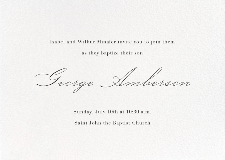 Full-Page Photo Horizontal (Double-Sided) - Baptism & Christening Invitation by Paperless Post - Back