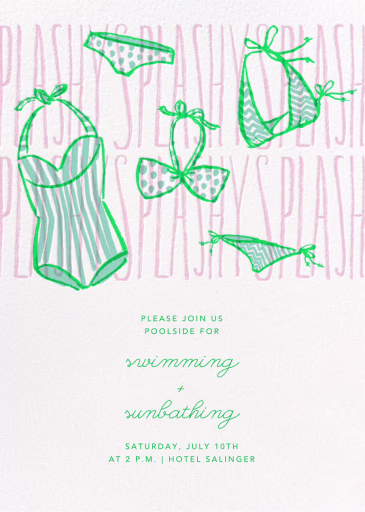 Splashy Splashy - Beach Party Invitation by Paperless Post
