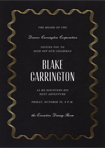 Sound Wave - Retirement and Farewell Party Invitation by Paperless Post