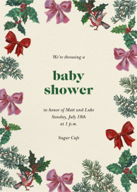 The Merriest Things - Baby Shower Invitation by Nathalie Lété