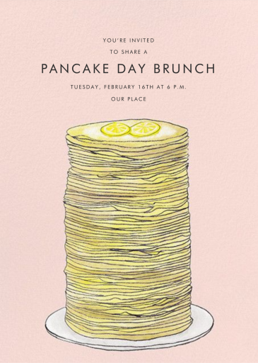 Stacks on Stacks - Brunch Invitation by Paperless Post