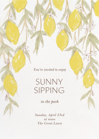 Lemon Vine - Spring Party Invitation by Paperless Post