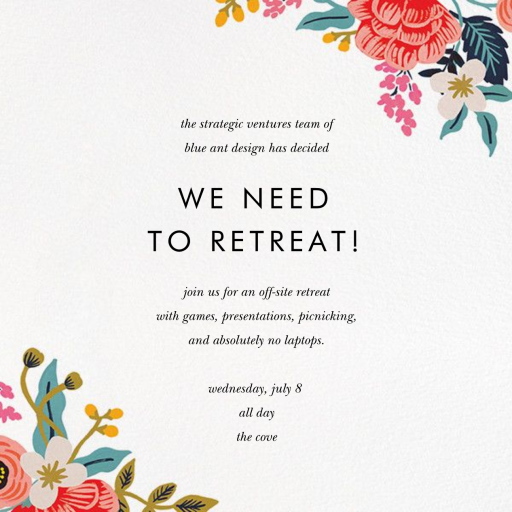 Birch Monarch Suite (Square) by Rifle Paper Co.