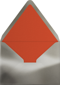 Sobre para invitación de compromiso con letra minimalista