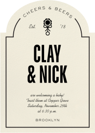 Cheers and Beers - Baby Shower Invitation by Paperless Post